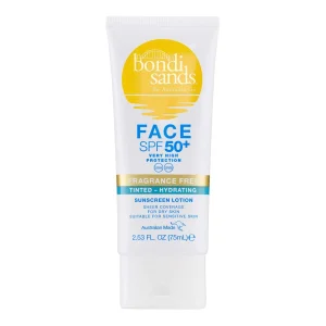 Loção Solar para Rosto Hidratante com Cor SPF 50+