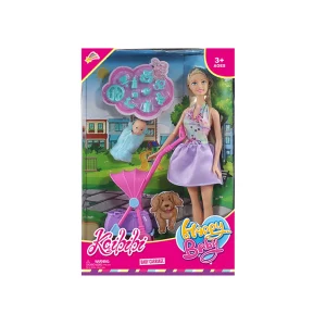 Boneca 11 + Carrinho de Bebé KAIBIBI