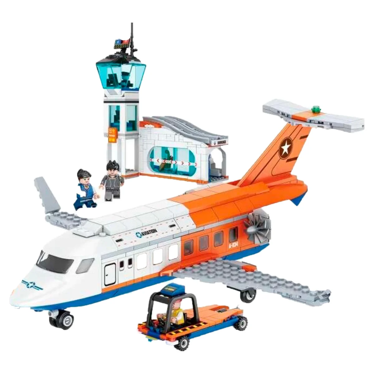 Blocos Construção Centro Aviação 697PCS KIDZUP