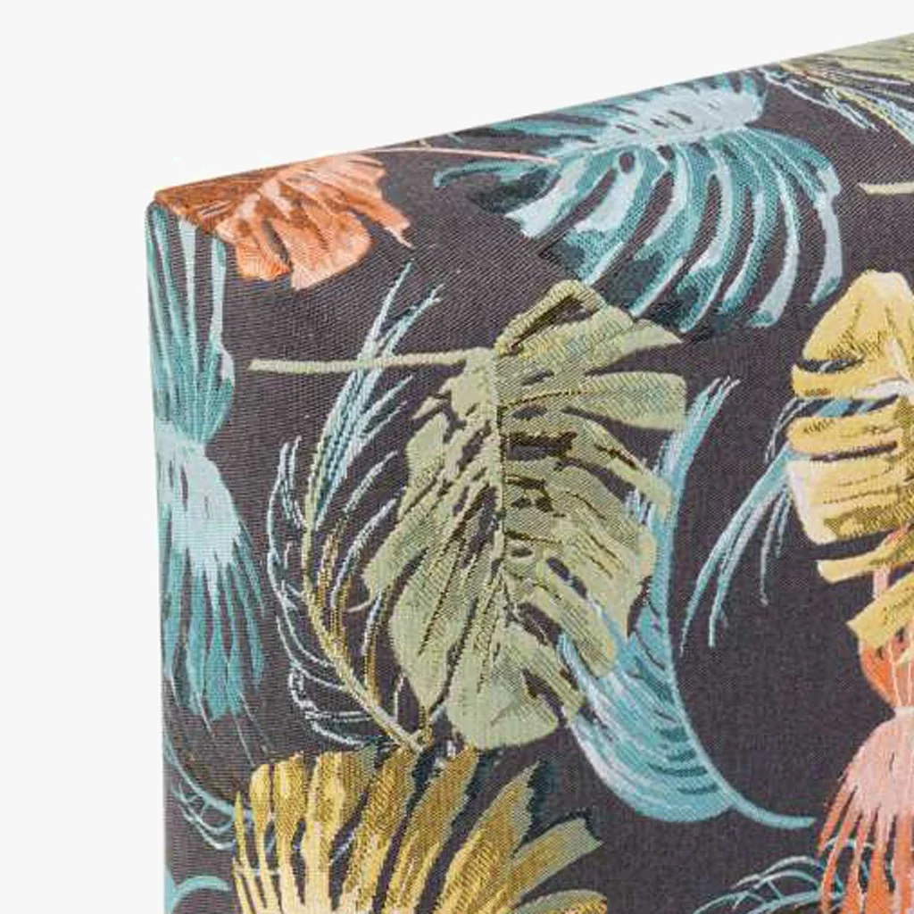 Cabeceira Cama Estofada com Padrão Floral Azul 160x10x60 SERENA - Image 6