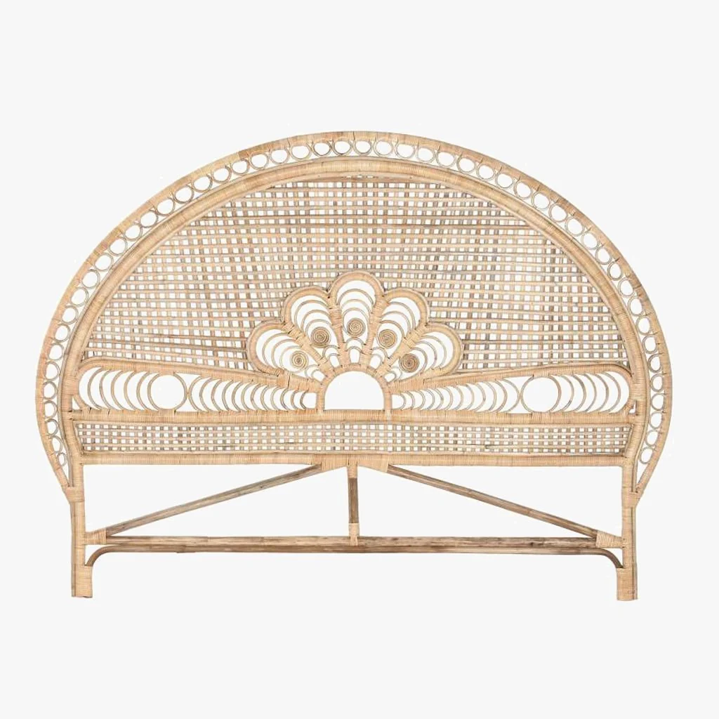 Cabeceira Cama Ornamentada Rattan 175x3x130 SERENA - Image 3