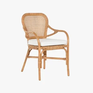 Cadeira de Bambu e Rattan Natural 55x62x86 BALI