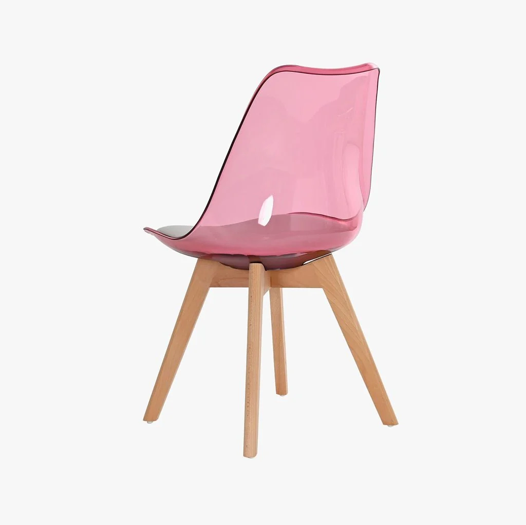 Cadeira Efeito Luminoso Rosa 54X47X83 EAMES - Image 4