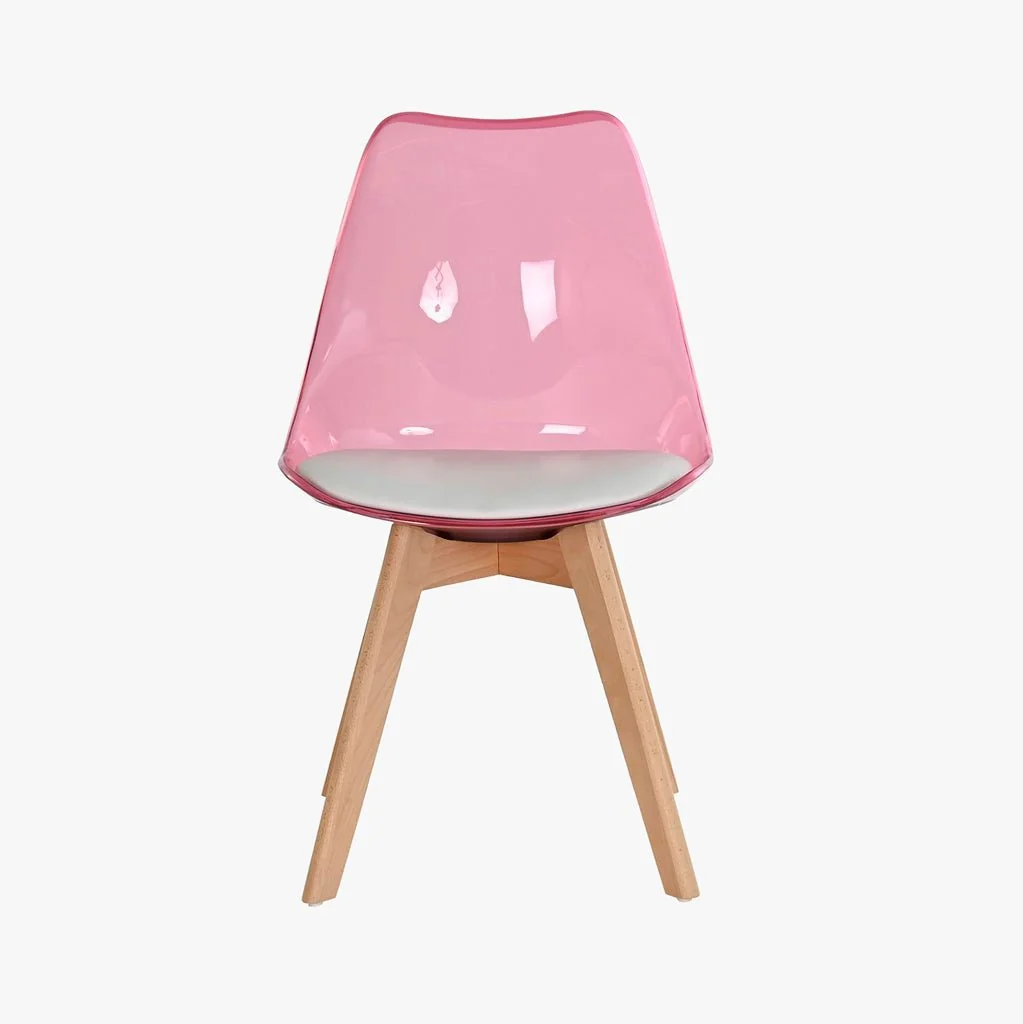 Cadeira Efeito Luminoso Rosa 54X47X83 EAMES - Image 3