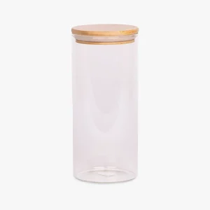 Caixa de Vidro com Tampa de Bambu GLASS