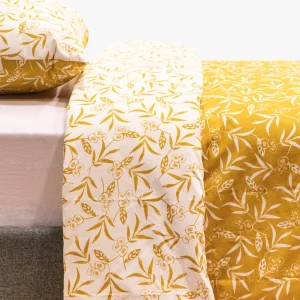 Capa de Edredão Flores Amarelo 140x220 BACKYARD