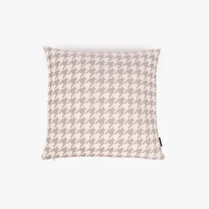 Capa pied-de-poule branco 50x50cm HERITAGE