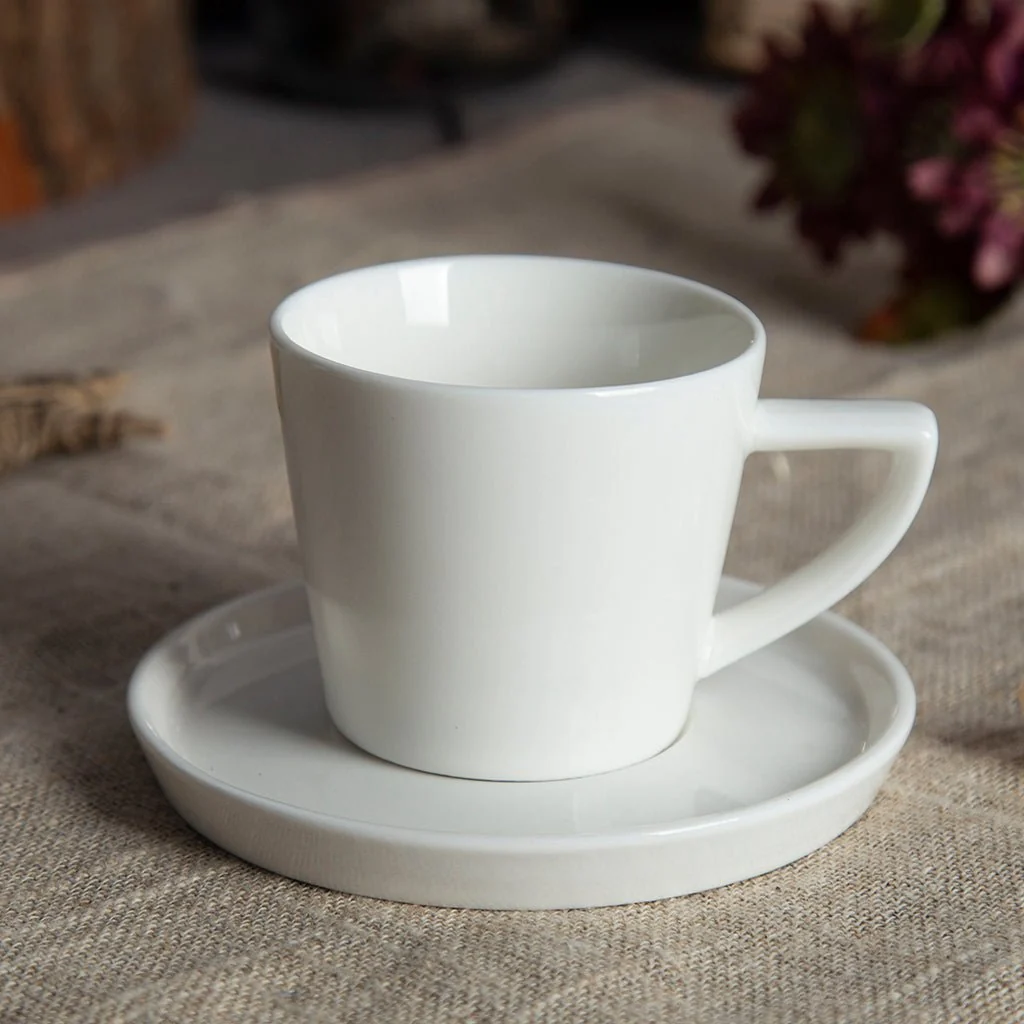 Chávena de Café com Pires 105 ml BRIGHT WHITE - Image 4