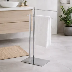 Toalheiro Duplo Cromado SILVER